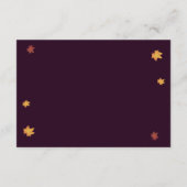 Romantische herfst Dahlia bruiloft receptie Informatiekaartje (Achterkant)