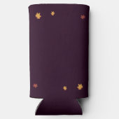 Romantische herfst Dahlia bruiloft Seltzer Blikjeskoeler (Achterkant)