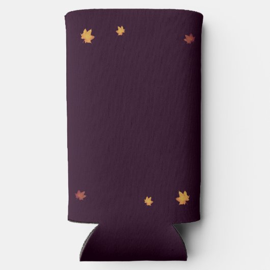 Romantische herfst Dahlia bruiloft Seltzer Blikjeskoeler (Achterkant)