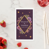 Romantische herfst Dahlia bruiloft Servet (Insitu)