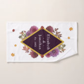 Romantische herfst Dahlia Handdoek (Handdoek)