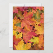 Romantische Herfst in de Uitnodiging van het Liefd (Achterkant)