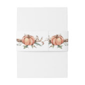 Romantische Herfst Invitation Band Uitnodigingen Wikkel (Achterkant Voorbeeld)