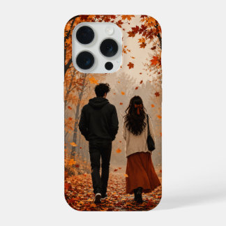Romantische Herfst Koppel iPhone 15 Pro Hoes | Her Case