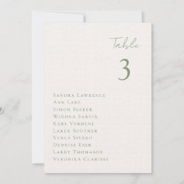 Romantische herfst meer Trouwtafel Zitplaatsen Kaa Kaart