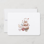 Romantische Herfst RSVP kaarten (Achterkant)