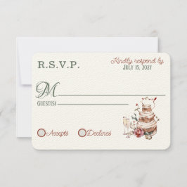 Romantische herfst RSVP-kaarten Kaart