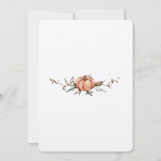 Romantische herfst save the dates date (Achterkant)