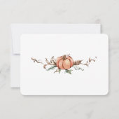 Romantische Herfst Tafel Nummers Save The Date (Achterkant)
