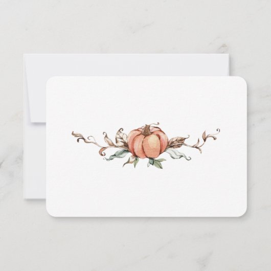 Romantische Herfst Tafelnummers (Achterkant)