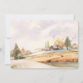 Romantische herfstbruiloft detailkaarten save the date (Achterkant)