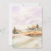 Romantische herfstbruiloft kaart (Achterkant)