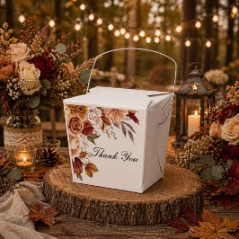 ROMANTISCHE HERFSTKLEUREN BRUIDSSLUIER  BEDANKDOOSJES