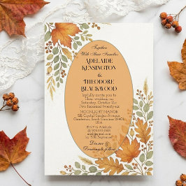 Romantische herfstkleuren Herfstgeluk Landelijke b Kaart