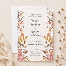 Romantische herfstweide watercolor wilde bloemen