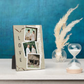 Romantische Herinneringen: Op maat gemaakte koppel Fotoplaat (Zijkant)