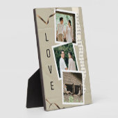 Romantische Herinneringen: Op maat gemaakte koppel Fotoplaat (Zijkant)