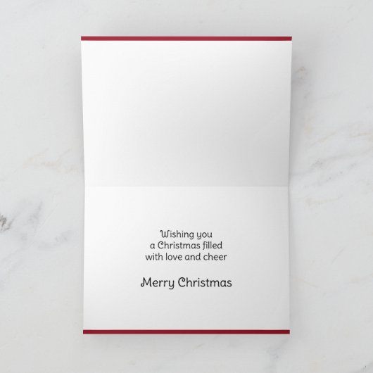 Romantische herten kerst Kaart (Binnen)