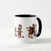Romantische hete cacaogingerbreadkoppel Premium  Mok (Voorkant rechts)
