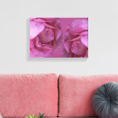 Romantische hete roze Valentijn rozen moderne bloe Canvas Afdruk (Insitu (Woonkamer))