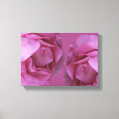 Romantische hete roze Valentijn rozen moderne bloe Canvas Afdruk (Voorkant)