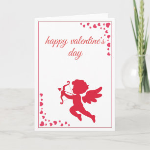 Romantische Hoek van de Liefde Cupido Valentijnsda Feestdagen Kaart