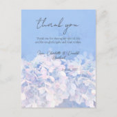 Romantische Hortensia Bloem Bruiloft Briefkaart (Voorkant)