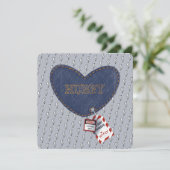 Romantische Hubby Wifey Elektricien Locked Heart (Staand voorkant)