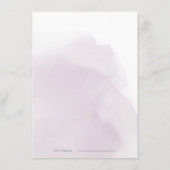 Romantische humeurige pruim kalligrafie bruiloft d informatiekaartje (Achterkant)