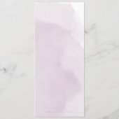 Romantische humeurige pruim kalligrafie bruiloft m menu (Achterkant)