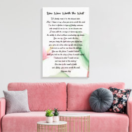 Romantische huwelijks-waterverf liefdesgedicht muu canvas afdruk