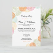 Romantische huwelijksfeest uitnodiging (Staand voorkant)