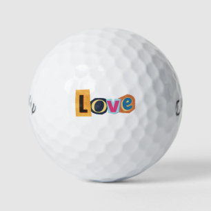 Romantische huwelijksgunst 'Liefde' plakboek lette Golfballen