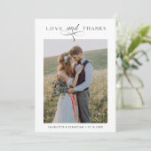 Romantische Huwelijksliefde & Bedankt 2 Foto (Staand voorkant)
