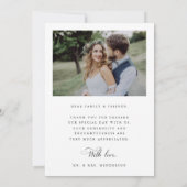 Romantische Huwelijksliefde & Bedankt 2 Foto (Achterkant)