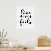 Romantische huwelijksliefdesquote poster (Keuken)