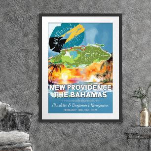 Romantische huwelijksreis New Providence Bahama's  Poster