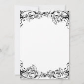 -Romantische huwelijksuitnodiging Kaart (Achterkant)