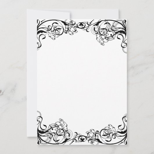 -Romantische huwelijksuitnodiging Kaart (Achterkant)