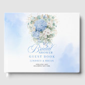 Romantische Hydrangea Eucalyptus Bruidsfeest Boek (Voorkant)