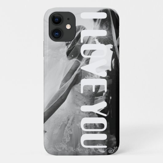 Romantische I LOVE YOU iPhone 11 Hoesje (Achterkant)