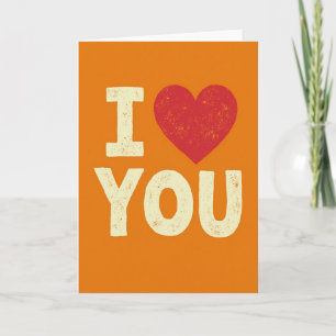 Romantische I Love You Kraft Kaart