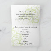 Romantische Ierse huwelijksuitnodigingen (Binnen)