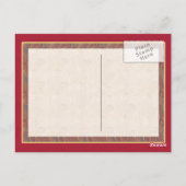 Romantische ijsschaatscène Elegant Couple Briefkaart (Achterkant)