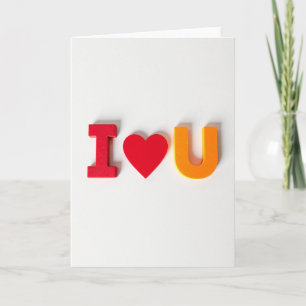 Romantische Ik Hou Van Jou Houten Kaart