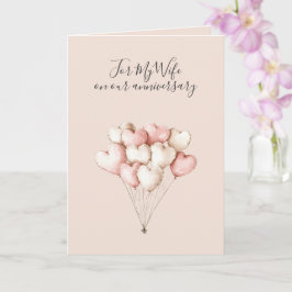 Romantische Ik Hou Van Jou Jubileum Roze Harten Kaart