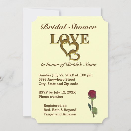 Romantische in elkaar grijpende harten en rode roo kaart (Voorkant)