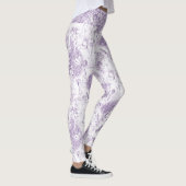 Romantische Indigo Rococo Art Style Elegant Gift Leggings (Rechts)