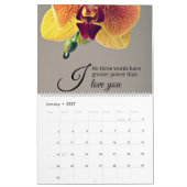Romantische Inspirerend quotes Kalender (Jan 2027)