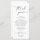 Romantische instelling voor een binnenplaats Dank  Programmakaart (Voorkant / Achterkant)